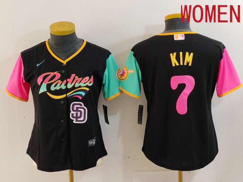 Youth San Diego Padres #7 Kim Black City Edition 2024 Nike MLB Jersey style 12->youth mlb jersey->Youth Jersey